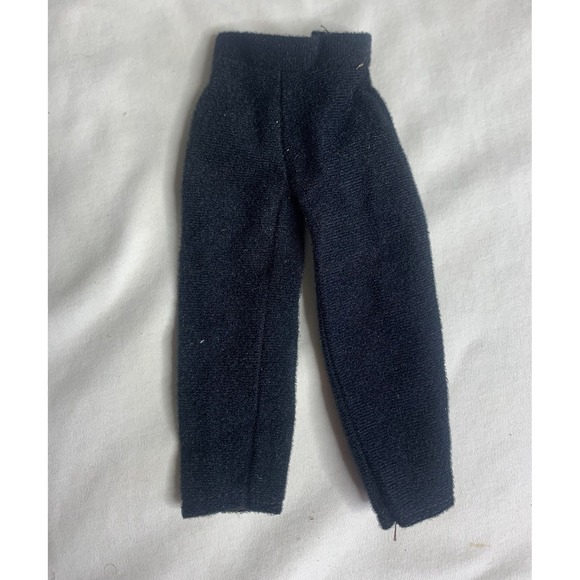 Vintage Barbie Ken Black Slip On Pants Soft - Picture 1 of 3